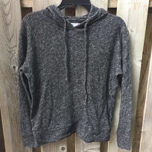 Everlane lightweight grey knit-style hoodie - size S